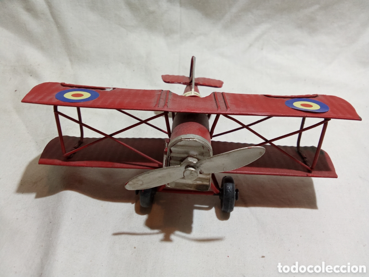 Juguetes antiguos de hojalata: AVIONETA DE HOJALATA - Foto 5