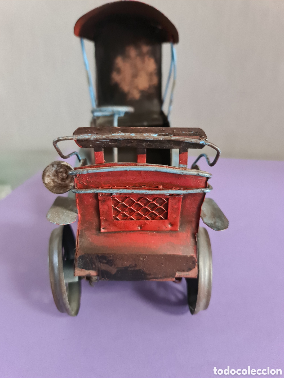 Juguetes antiguos de hojalata: Coche de hojalata de coleccion - Foto 5