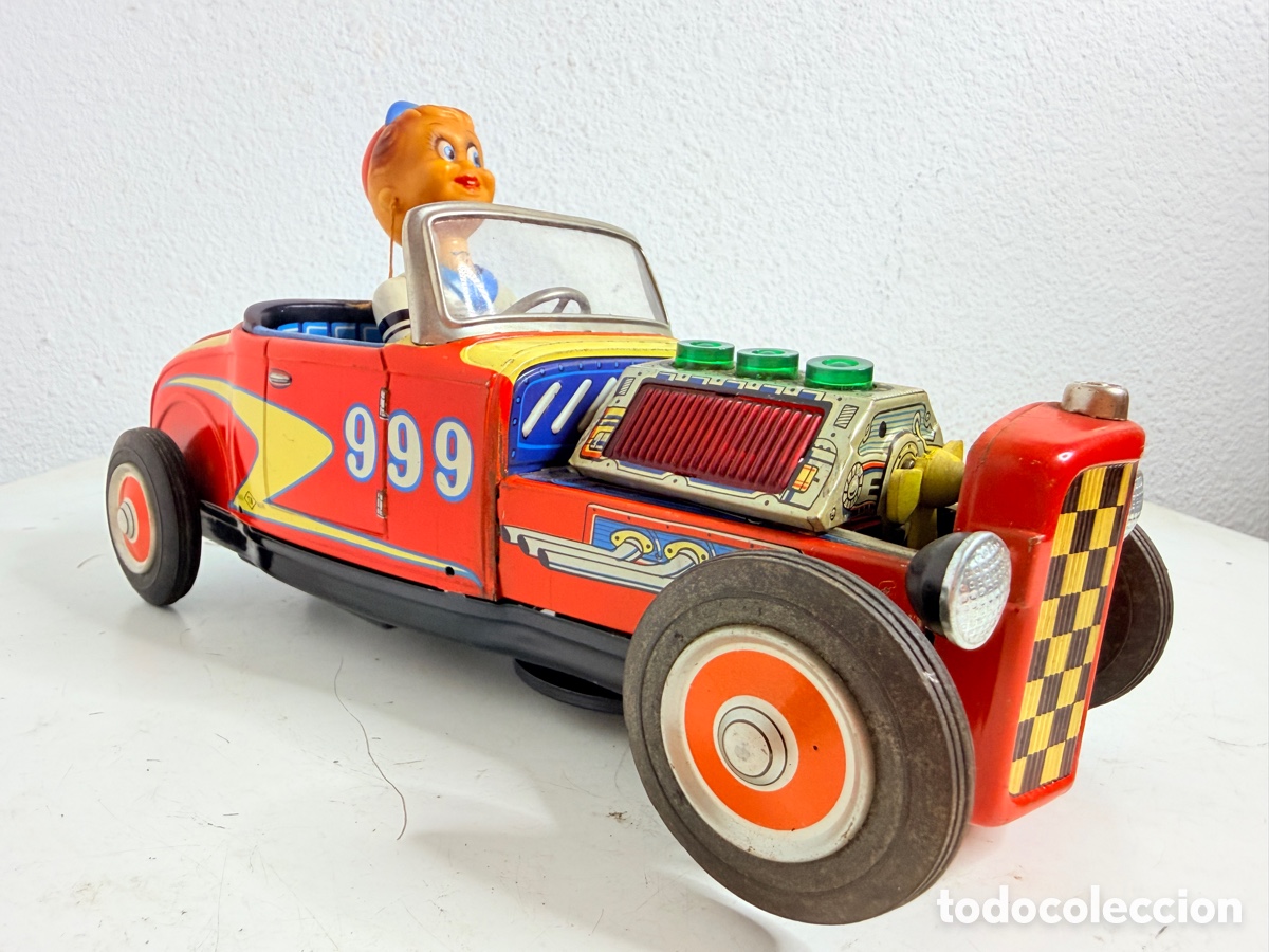 Juguetes antiguos de hojalata: Hot Rod No. 999 T.N Nomura Japan 1960s