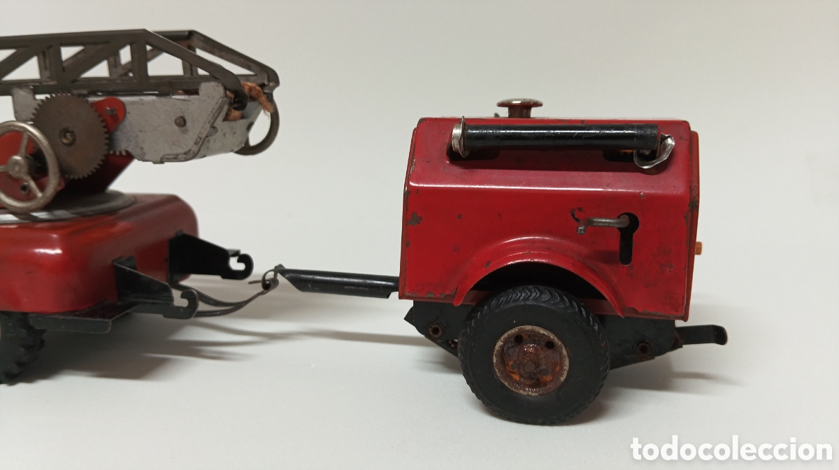 Juguetes antiguos de hojalata: CAMION BOMBEROS GAMA - Foto 6