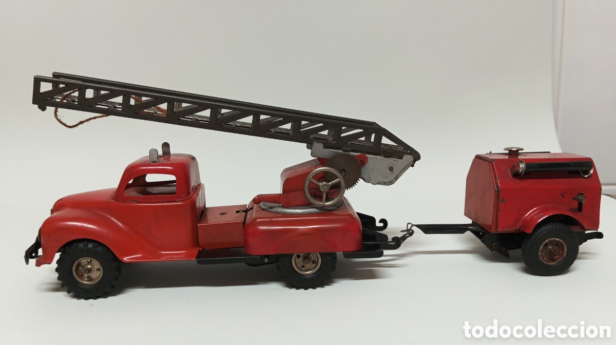 Juguetes antiguos de hojalata: CAMION BOMBEROS GAMA - Foto 1