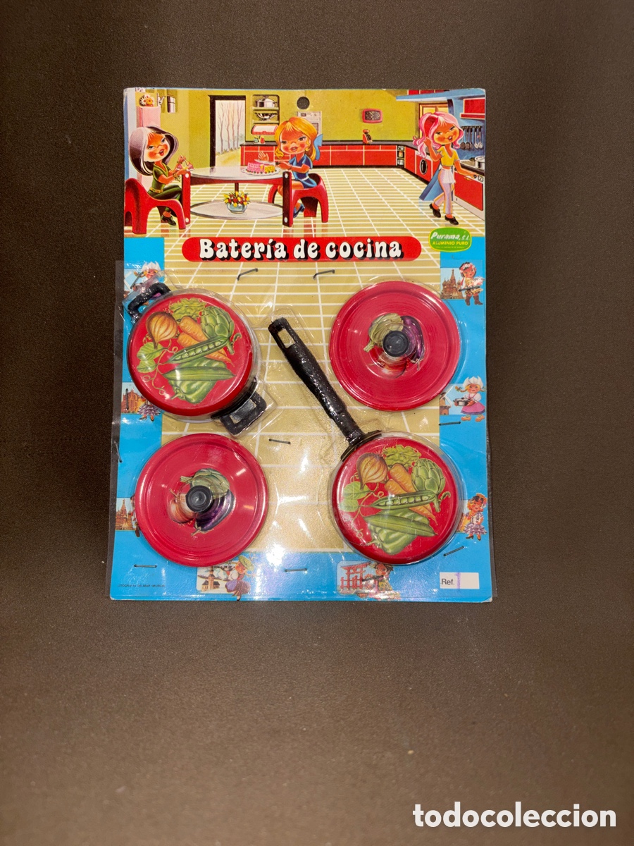 Juguetes antiguos de hojalata: Antiguo bl&iacute;ster de cocina de hojala,JUGUETES PURAMA*VER FOTOS*sin abrir