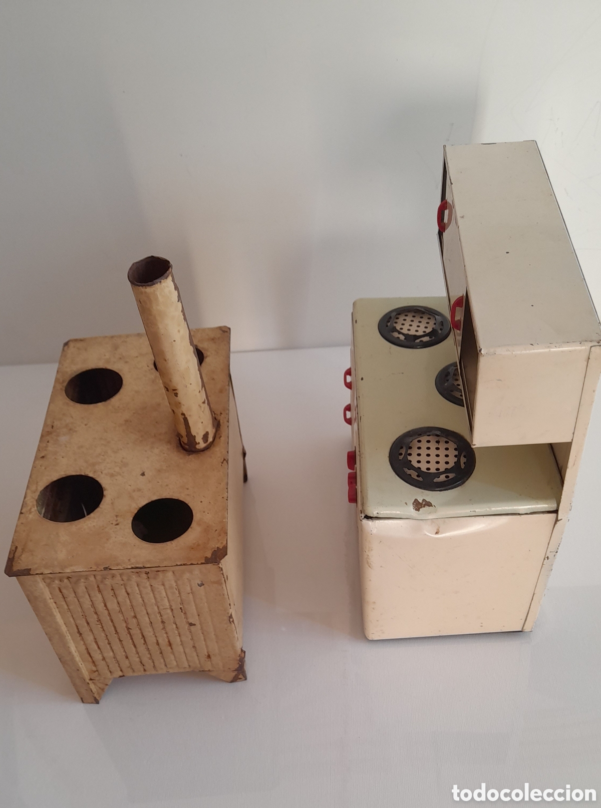 Juguetes antiguos de hojalata: Cocinitas antiguas de hojalata - Foto 7