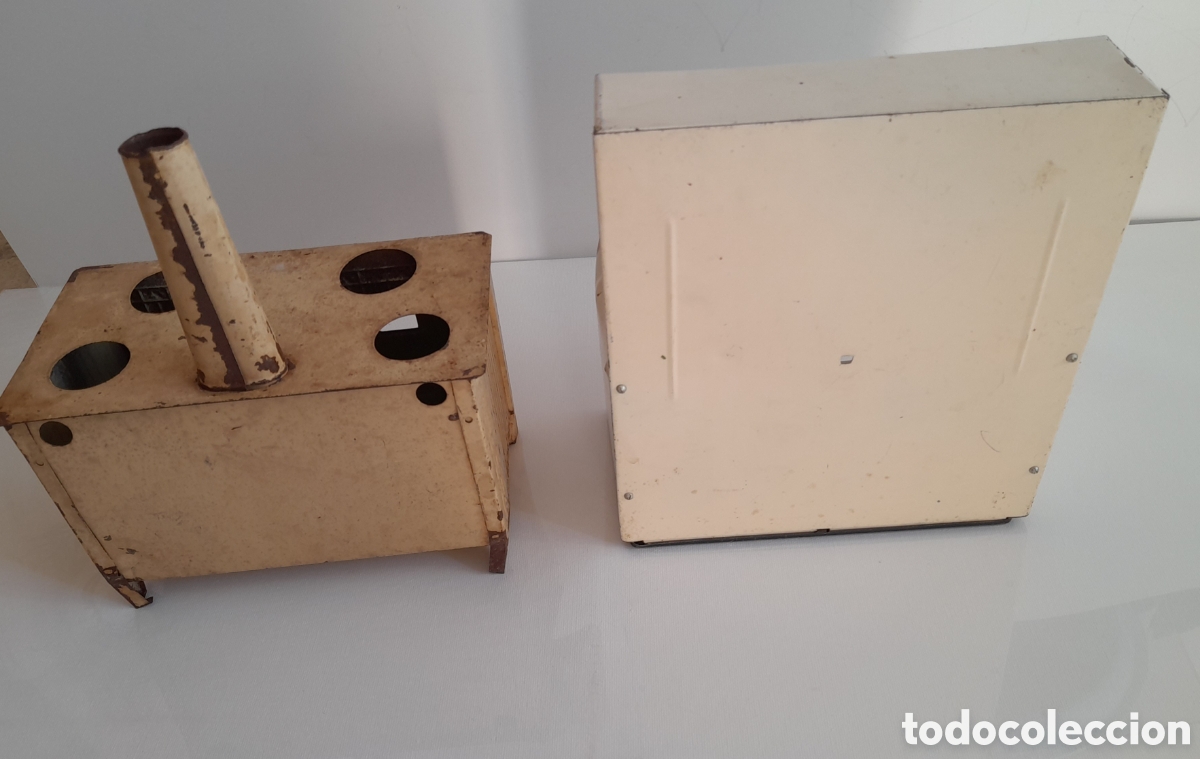 Juguetes antiguos de hojalata: Cocinitas antiguas de hojalata - Foto 8
