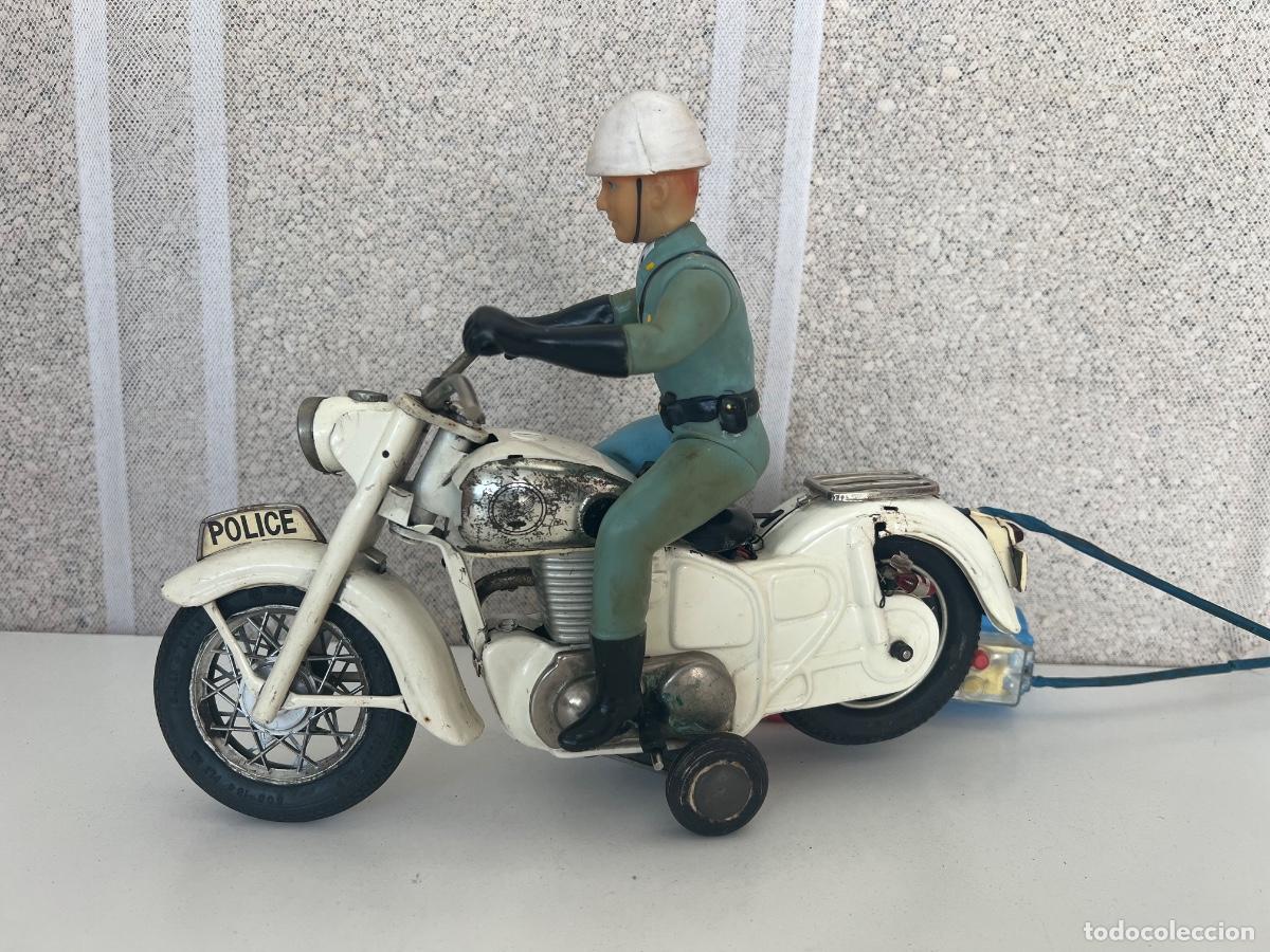 Juguetes antiguos de hojalata: MOTOCICLETA HARLEY DAVIDSON 4050 POLICE BANDAI
