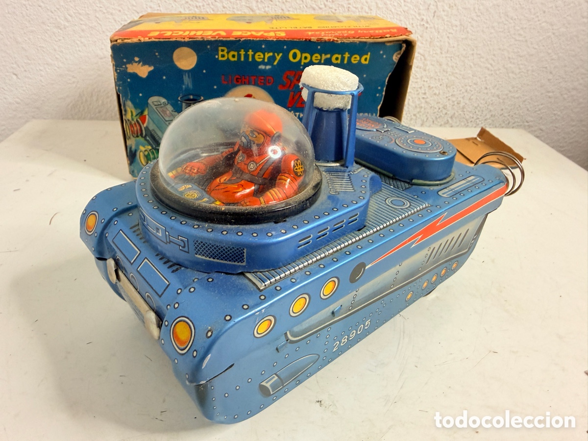 Juguetes antiguos de hojalata: Space Vehicle Modern Toys (Masudaya) Japan 1960