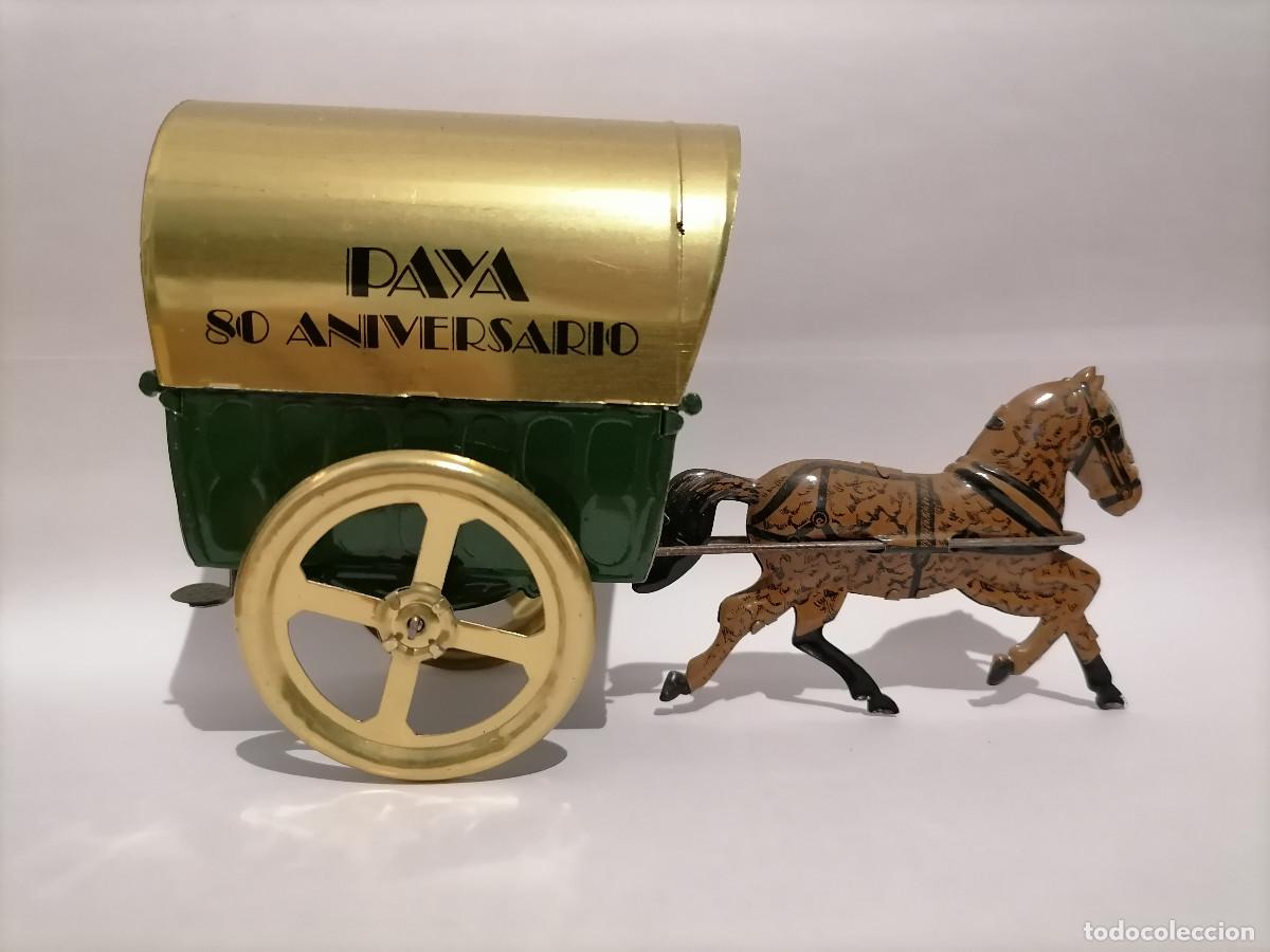 Juguetes antiguos de hojalata: Tartana de Pay&aacute; edici&oacute;n especial 80 Aniversario