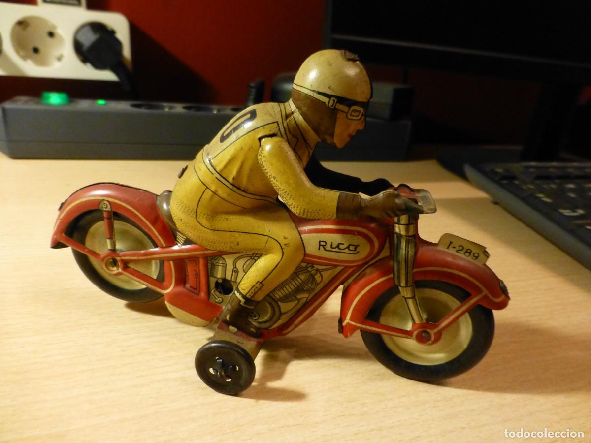 Juguetes antiguos de hojalata: Moto Hojalata DE RICO I-289