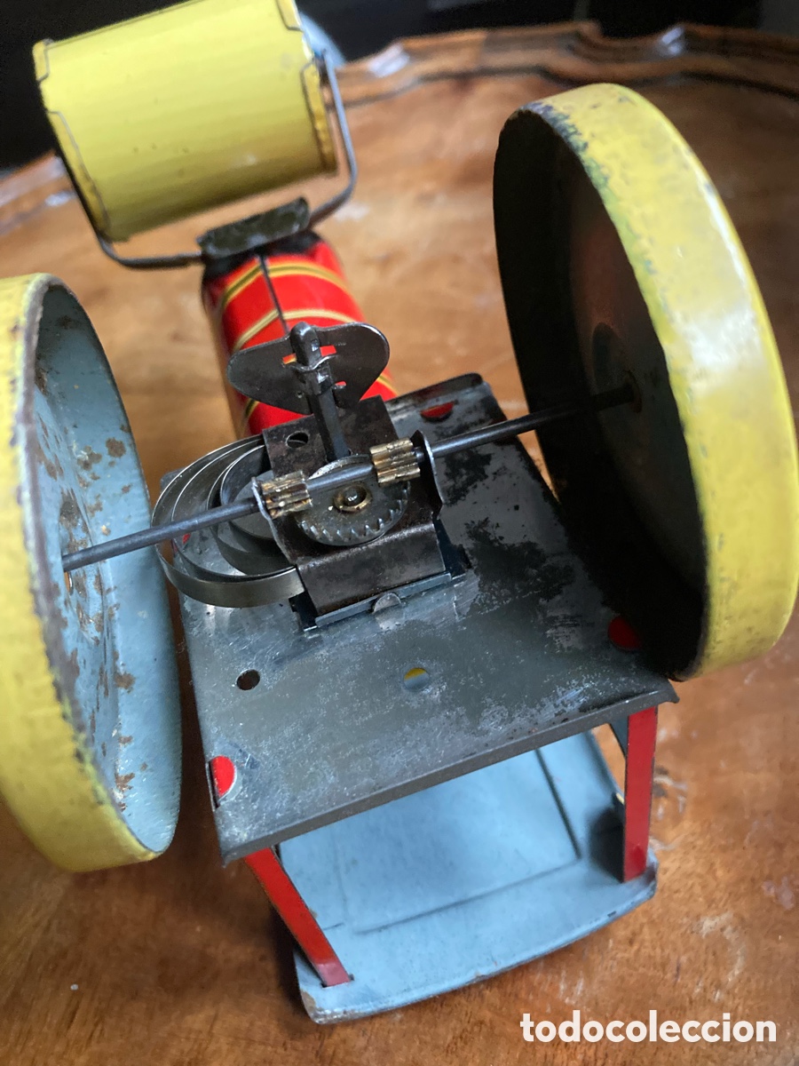 Juguetes antiguos de hojalata: APISONADORA MARCA RICO OP 258 - Foto 5