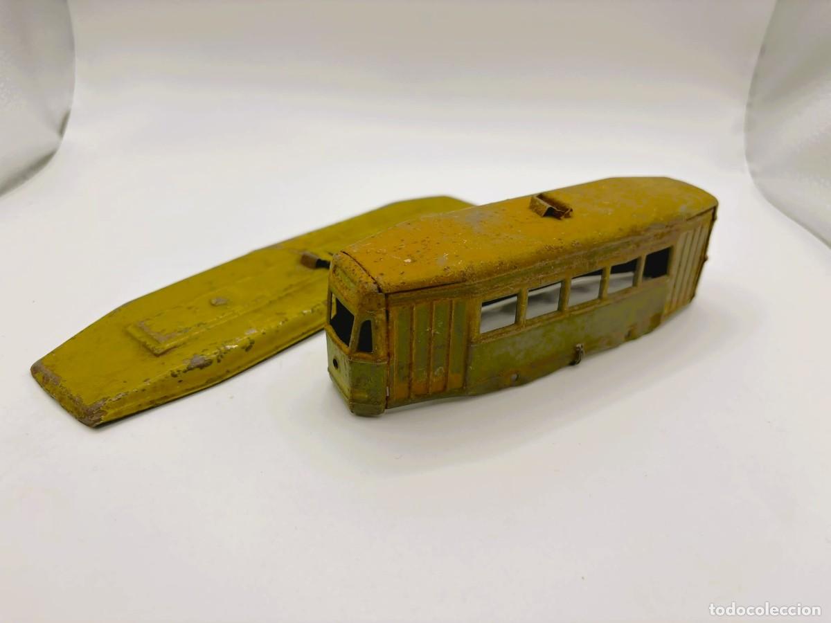 Juguetes antiguos de hojalata: Piezas sueltas tren Hojalata