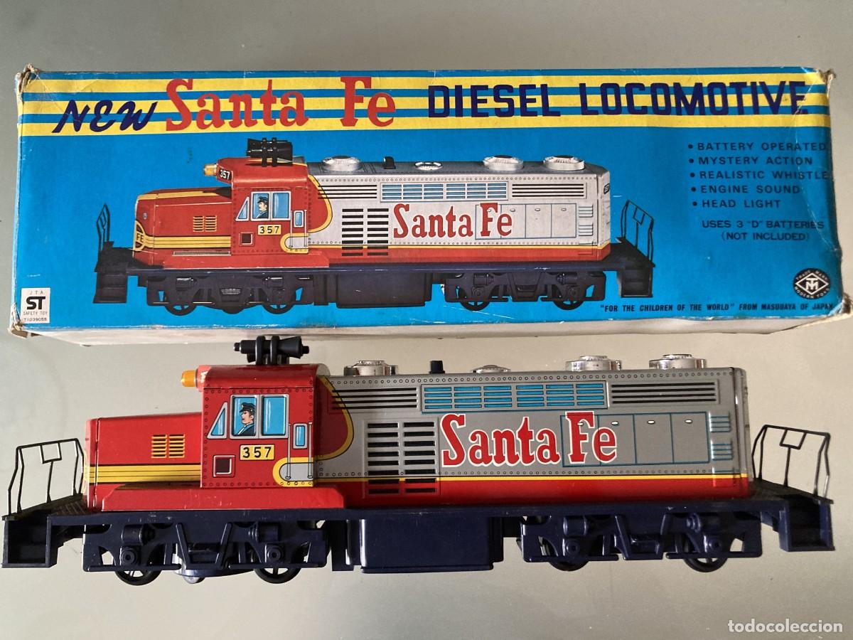 Juguetes antiguos de hojalata: LOCOMOTORA NEW SANTA FE &ndash; DIESEL LOCOMOTIVE / MODERN TOYS &ndash; REF 4370