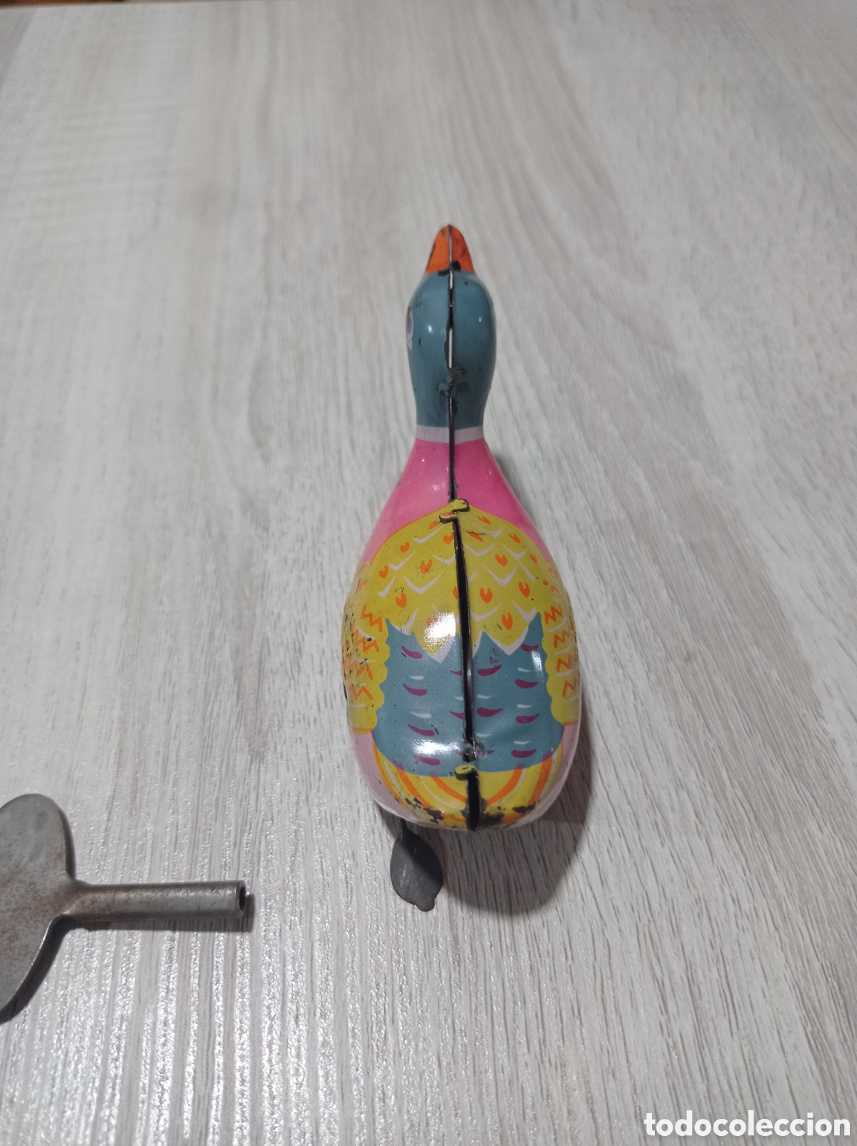Juguetes antiguos de hojalata: Pato de juguete. Funciona con cuerda - Foto 3