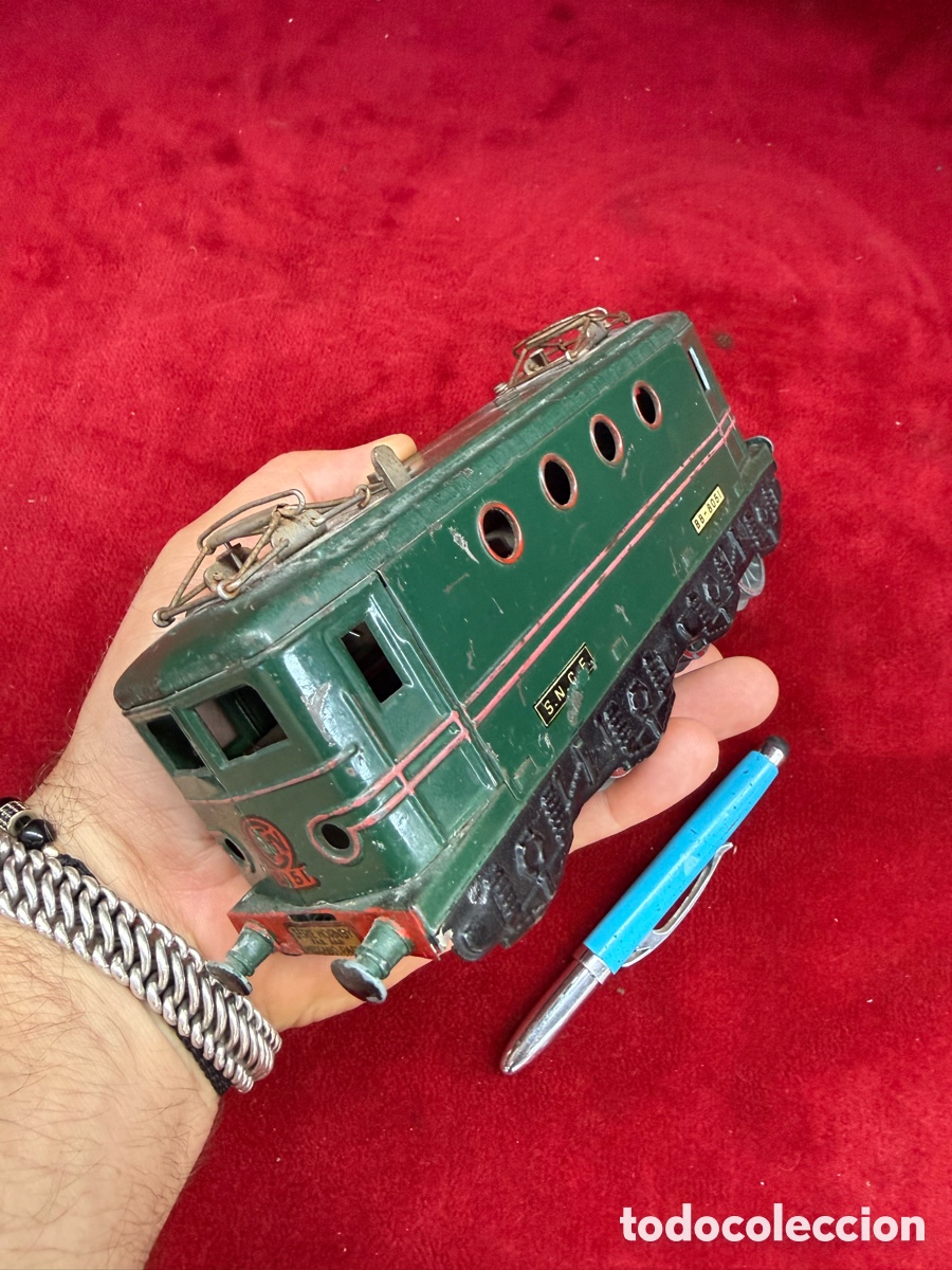 Tin Toys: Antiguo juguete Hojalata,Hornby-Meccano,Locomotora electrica!