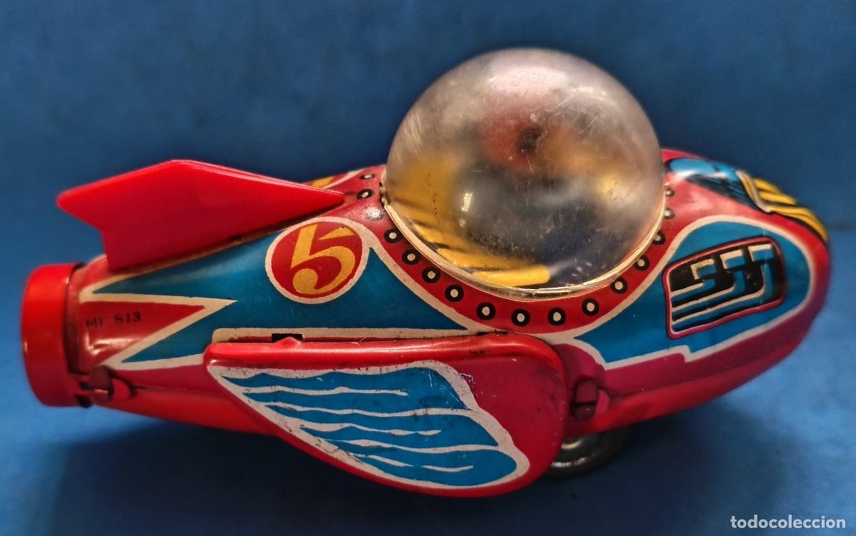Juguetes antiguos de hojalata: Rocket Raoer 5. Fabricado en China. Ref MF 813. A&ntilde;os 70/80.