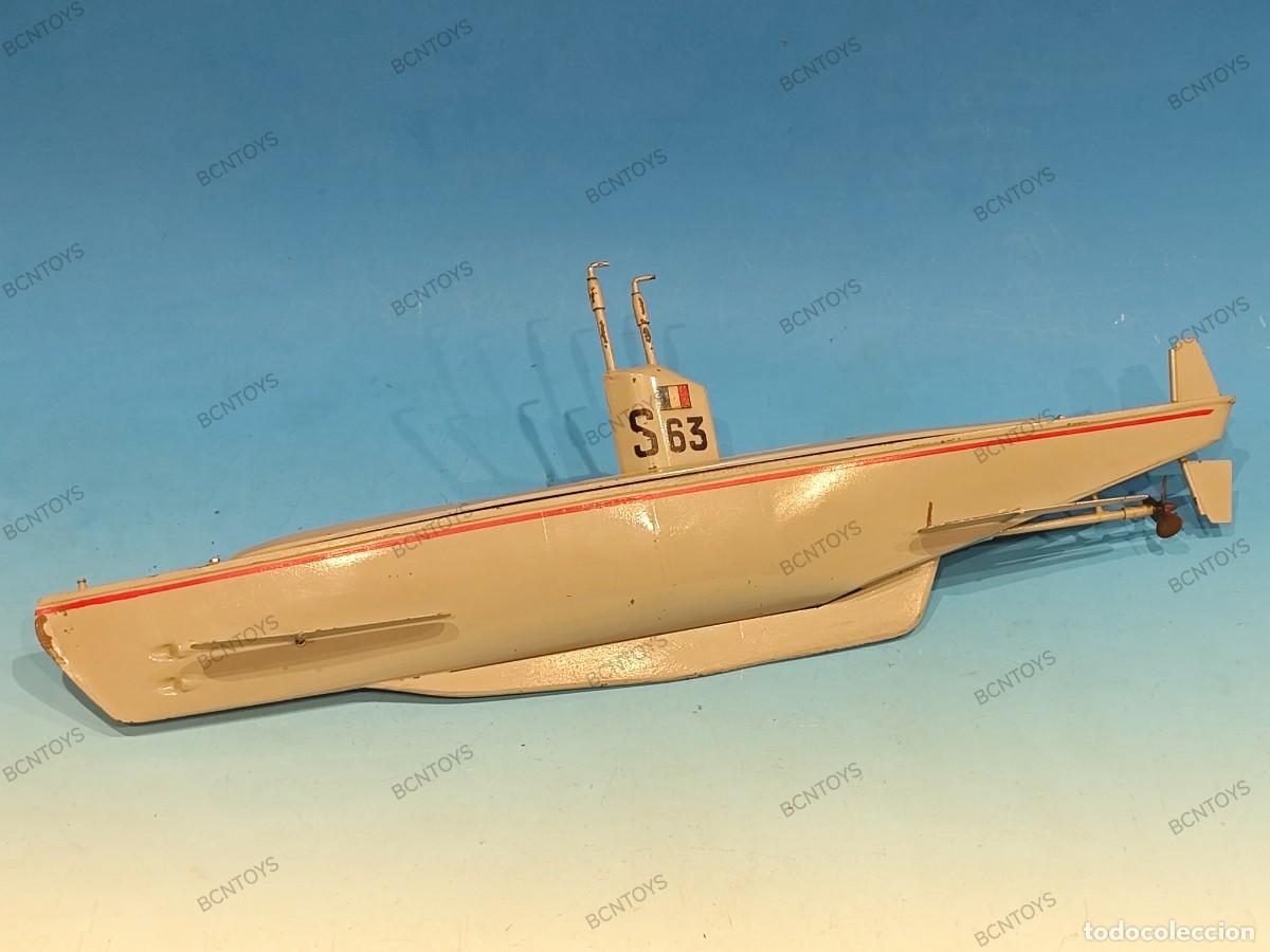 Brinquedos antigos de folha-de-Flandres: SUBMARINO GIL FRANCE S-63