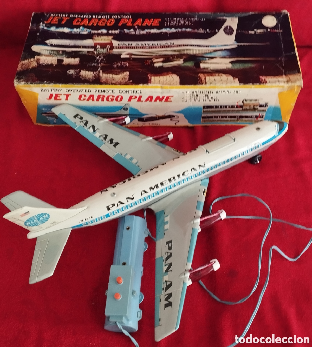 Juguetes antiguos de hojalata: Raro Jet Pan American Hojalata.