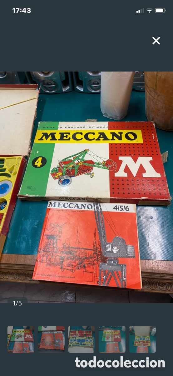 Juguetes antiguos de hojalata: Juguete antiguo mecano