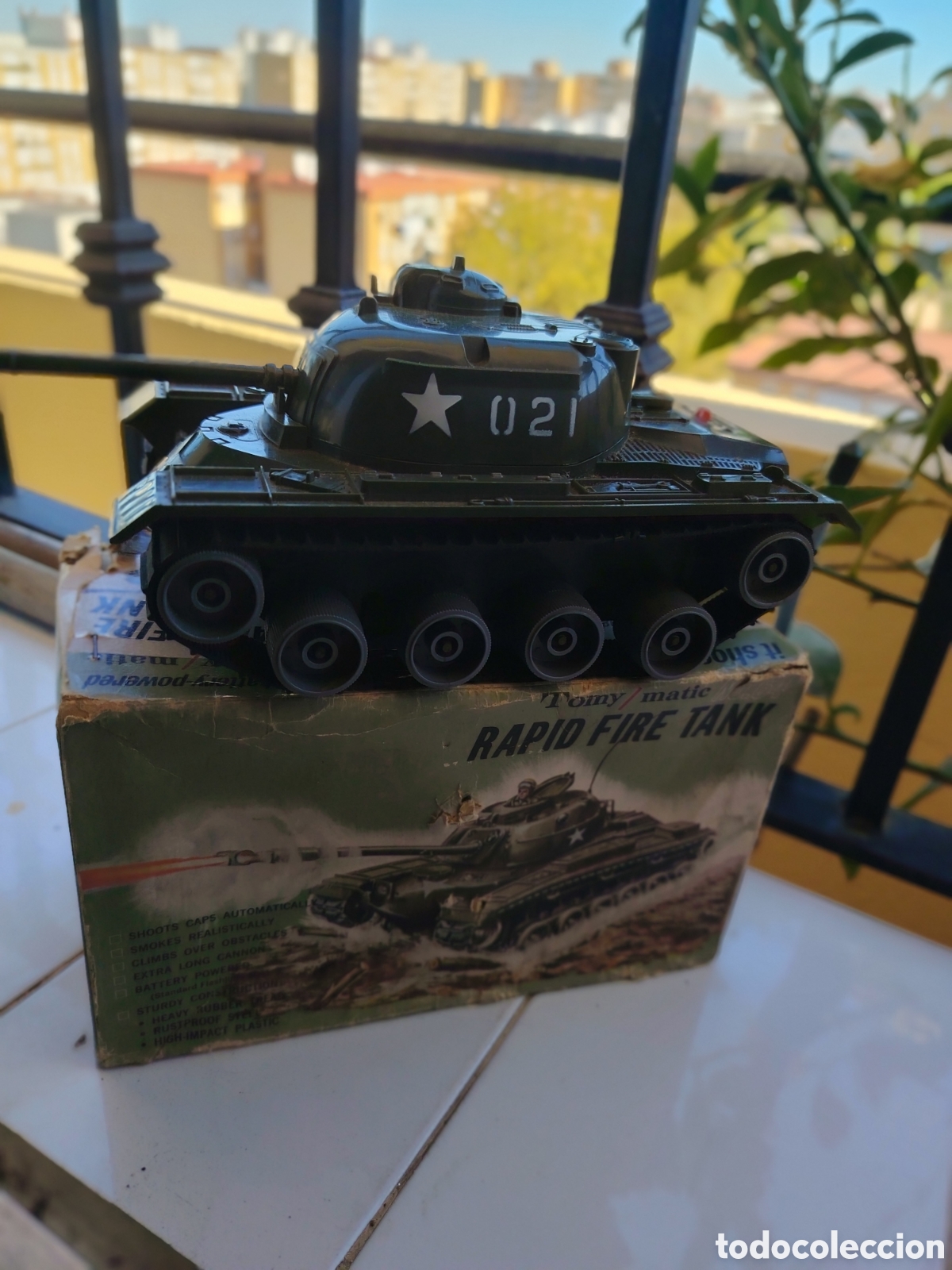 Juguetes antiguos de hojalata: TANQUE JUGUETE JAPON&Eacute;S 1960 TOMY