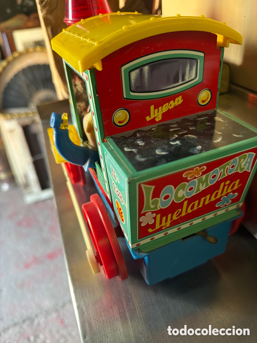 Juguetes antiguos de hojalata: Locomotora jaylandia - Foto 3