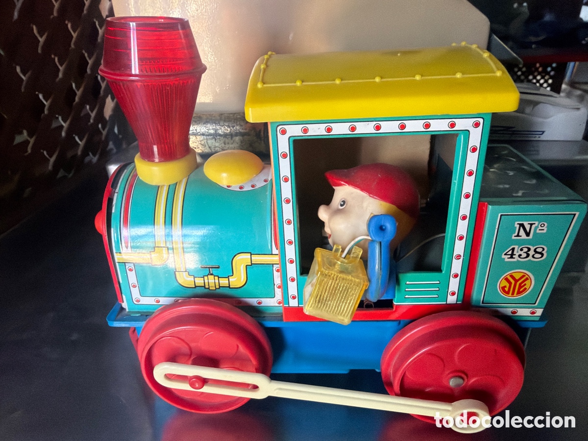 Juguetes antiguos de hojalata: Locomotora jaylandia - Foto 1