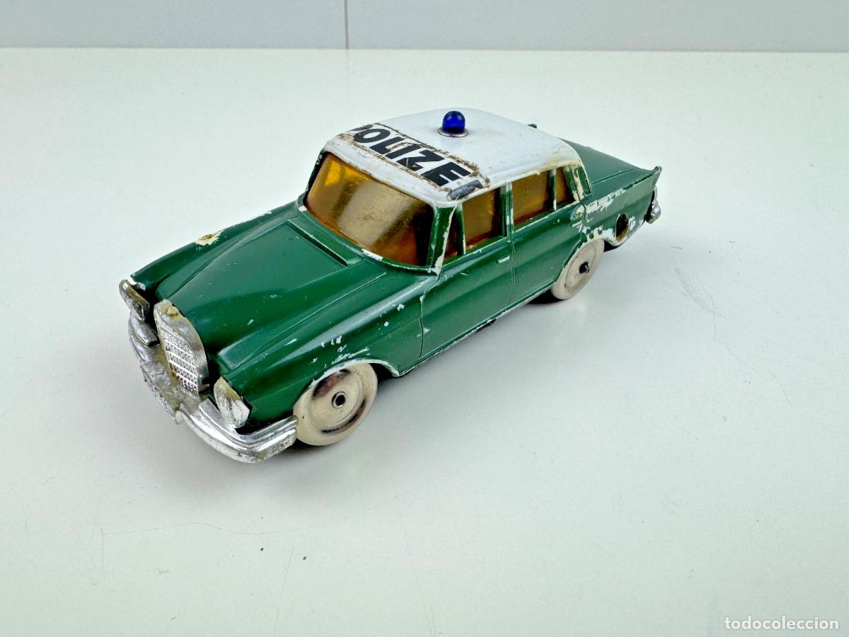Juguetes antiguos de hojalata: Coche Schuco Mirako-Car 1001/1 Polizei Mercedes