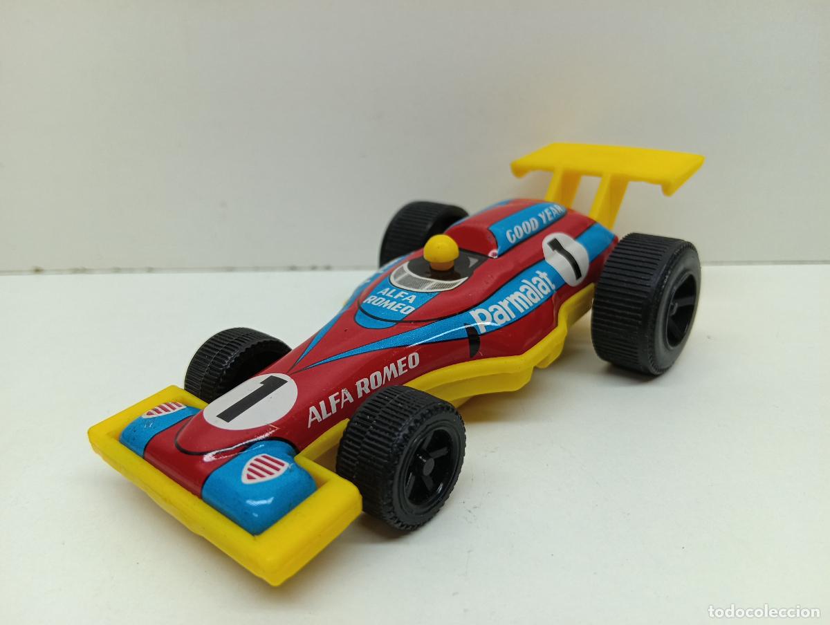 Juguetes antiguos de hojalata: Antiguo Coche F&oacute;rmula 1 Brabham BT46 Parmalat - Hojalata y Fricci&oacute;n - Made in Japan - A&ntilde;os 70/80