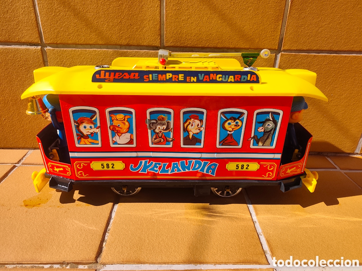 Juguetes antiguos de hojalata: Tranv&iacute;a Vintage JYESA &rdquo;Juyelandia&rdquo; - Colecci&oacute;n