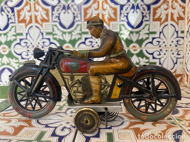 Antikes Blechspielzeug: Motocicleta Paya I-804, de las primeras de Paya hermanos