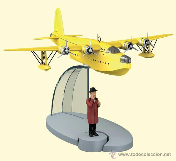 Mod&egrave;les r&eacute;duits: TINTIN AVION - 05 - HIDROAVION AMARILLO - LAS 7 BOLAS DE CRISTAL - NESTOR