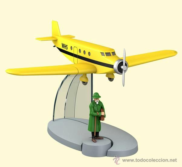 Mod&egrave;les r&eacute;duits: TINTIN AVION - 14 - AVION AMARILLO DE BAZAROFF- OREJA ROTA - BASIL BAZAROFF