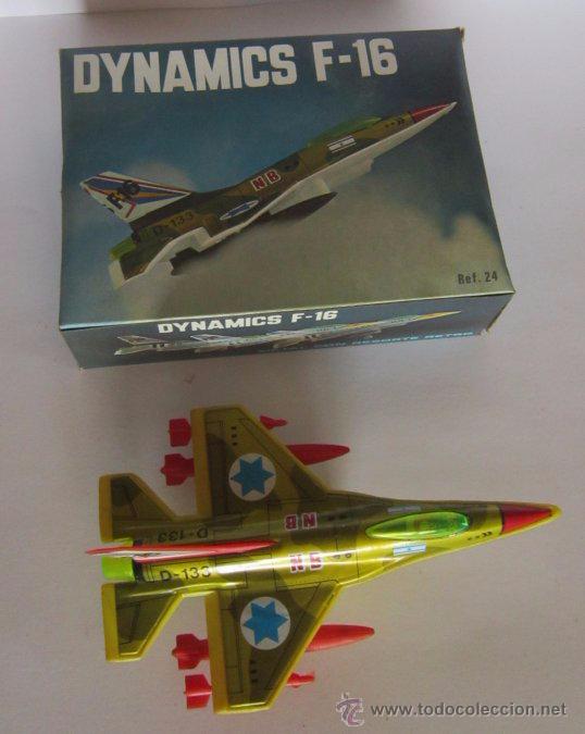 Modelos a escala: AVION DYNAMICS F-16, REF 24, DE RESORTES VALLS, EN CAJA. CC - Foto 1