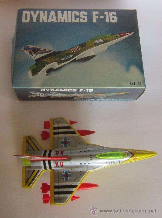Modelos a escala: AVION DYNAMICS F-16, REF 24, DE RESORTES VALLS, EN CAJA. CC - Foto 1