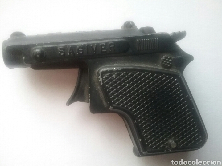 Modelos a escala: Lote de 3 pistolas de juguetes modelos Derringer, Autom&aacute;tica y Colt - Foto 2