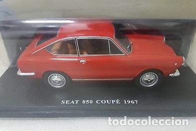 COCHE SEAT 850 COUPE ROJO ESCALA 1:24 1/24 CAR MODEL Coches