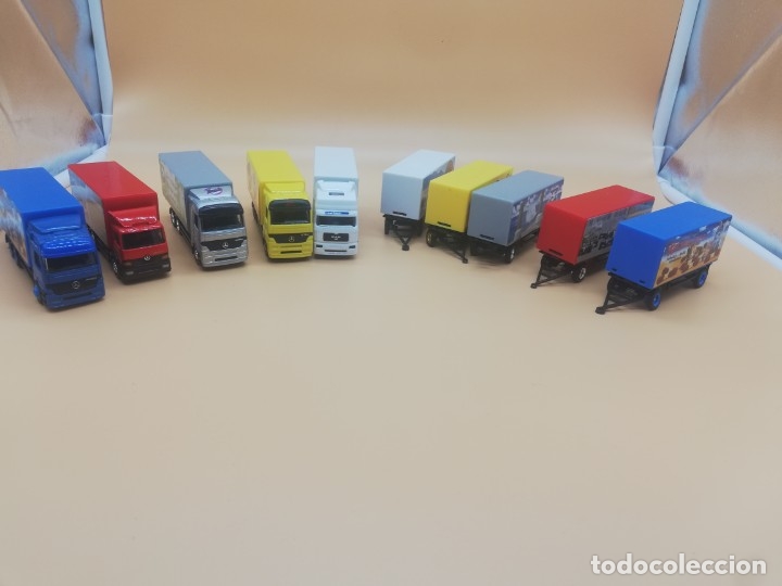Modelos a escala: LOTE 5CAMI&Oacute;NES CON REMOLQUE NUEVO - Foto 1