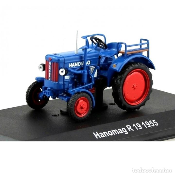 Hanomag r19 1955 azul tractor 1:43 hachette/uh maqueta de coche 