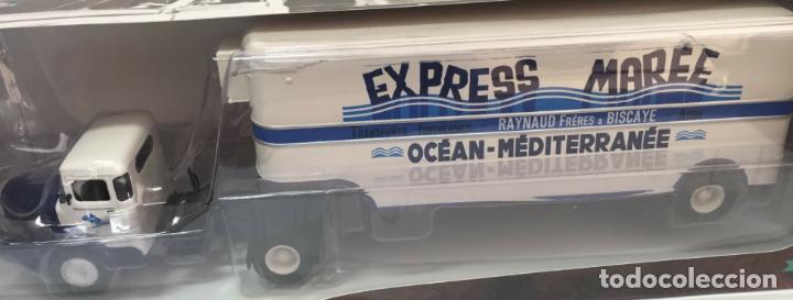 Modelos a escala: Camion articulado Bernard 150 MB con semi-remolque frigorifico EXPRESS MAREE - N24 IXO (1:43)