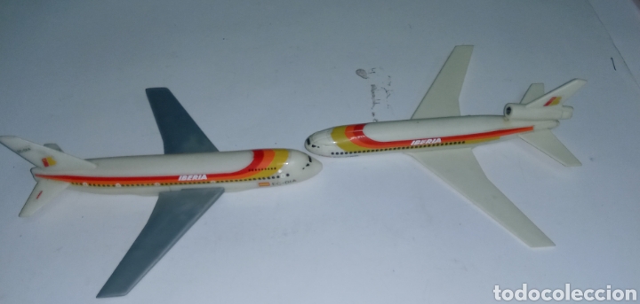 Modelos a escala: 2 AVIONES DE LA COMPA&Ntilde;&Iacute;A IBERIA- PL&Aacute;STICO - Foto 8