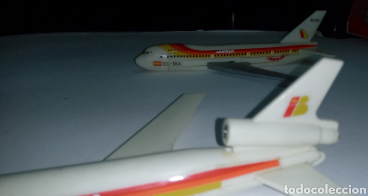 Modelos a escala: 2 AVIONES DE LA COMPA&Ntilde;&Iacute;A IBERIA- PL&Aacute;STICO - Foto 14