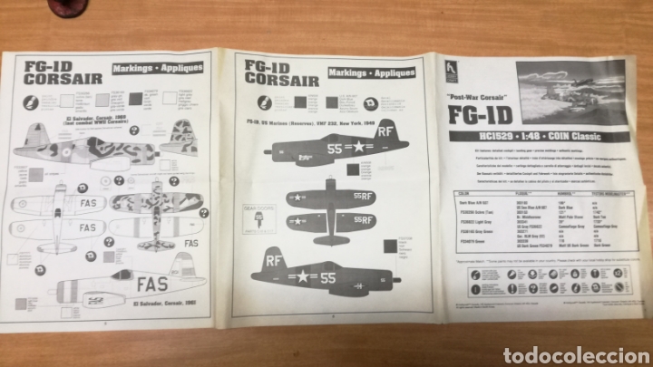 Modelos a escala: INSTRUCCIONES HOBBY CRAFT FG-1D - Foto 2