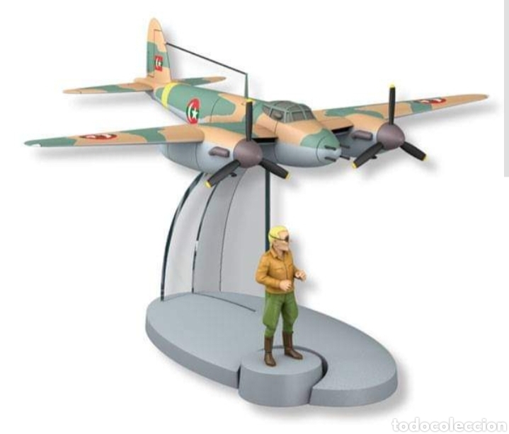 Mod&egrave;les r&eacute;duits: TINTIN AVION - 10 - AVION FUERZAS AEREAS KHEMED - STOCK DE COQUE - TINTIN