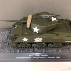 Modelos a escala: M4A3 76MM SHERMAN 37TH TANK BATALLON BASTOGNE FRANCIA DECEMBER 1944 ESCALA 1/43 NUEVO A ESTRENAR