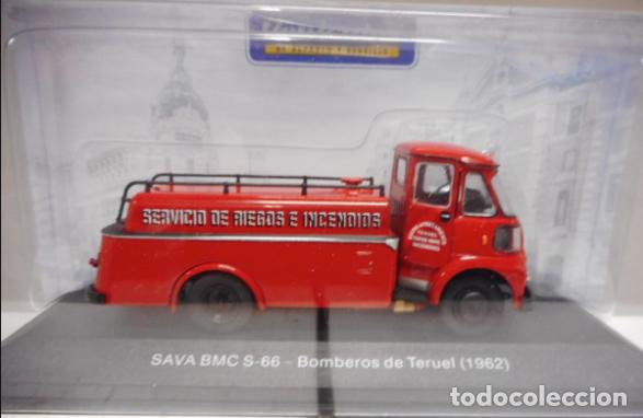 Modelos a escala: Sava BMC S-66 / A&ntilde;o 1962 (Escala 1:43) Cami&oacute;n cl&aacute;sico Bomberos, pegaso. Ixo. Nuevo a estrenar.