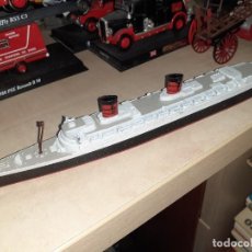 Modelos a escala: MINIATURA EN METAL DEL TRANSATLÁNTICO HMS QUEEN ELIZABETH.AÑOS 50.