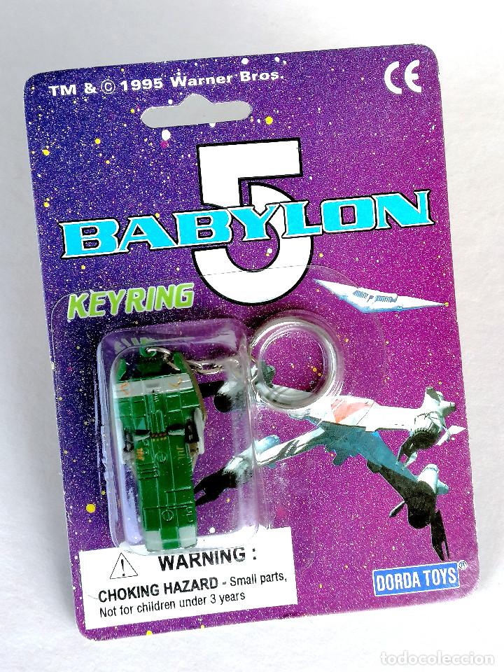 Modelos a escala: Babylon 5 &bull; Miniatura &rdquo;NARN Regime Transport&rdquo; montada en llavero &bull; Blister original 1995