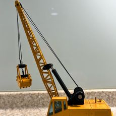 JOAL COMPACT 225 Caterpillar Digging Crane w/Clamshell Bucket Diecast 1 JOAL COMPACT 225 Caterpillar Digging Crane w/Clamshell Bucket Diecast 1
