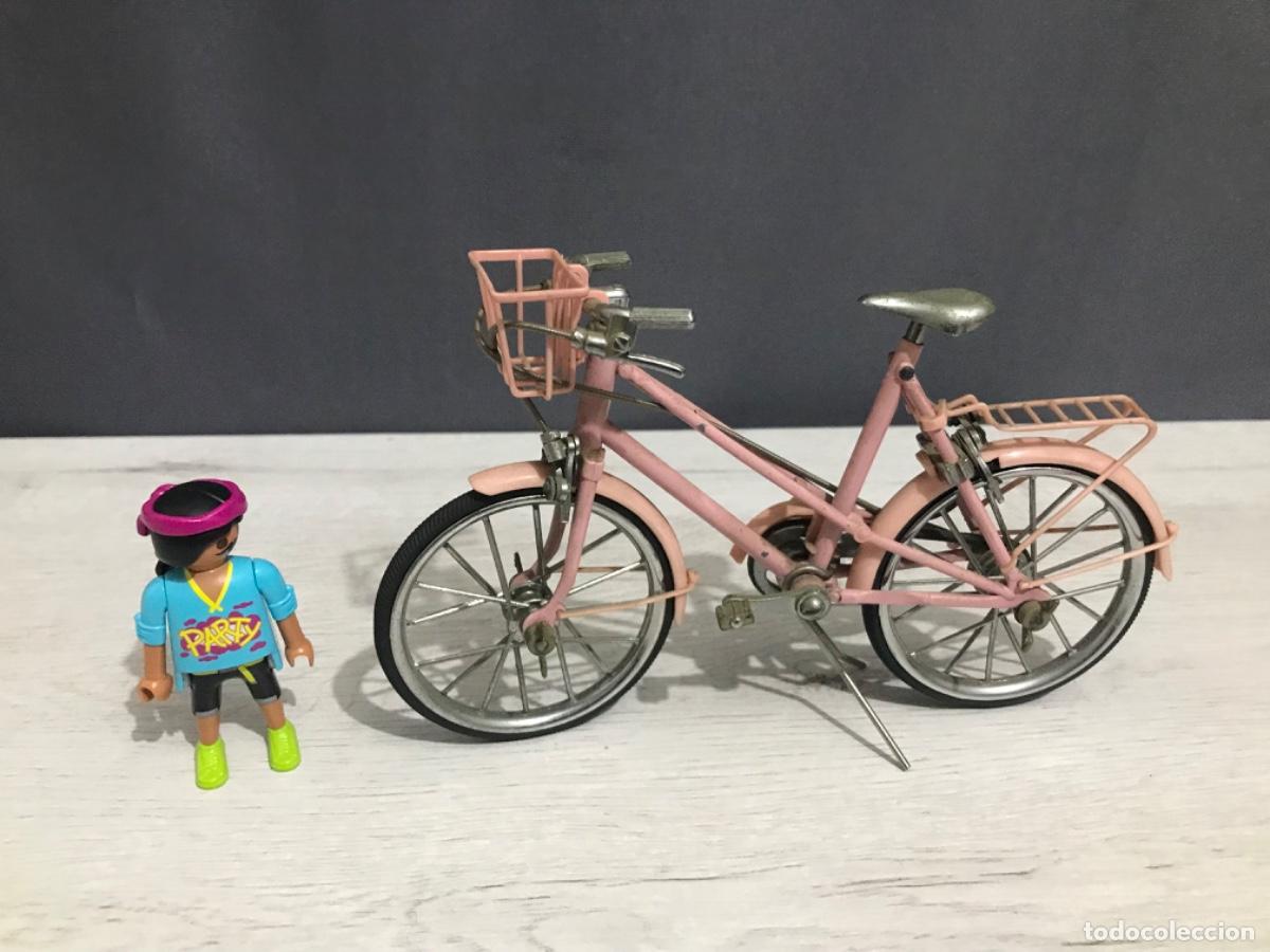 Modelos a escala: Bicicleta en miniatura de metal con cesta - Foto 3