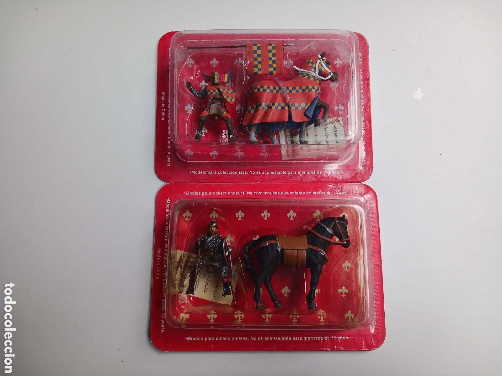 Modelos a escala: 2 Caballeros de la Edad Media a caballo - Foto 1