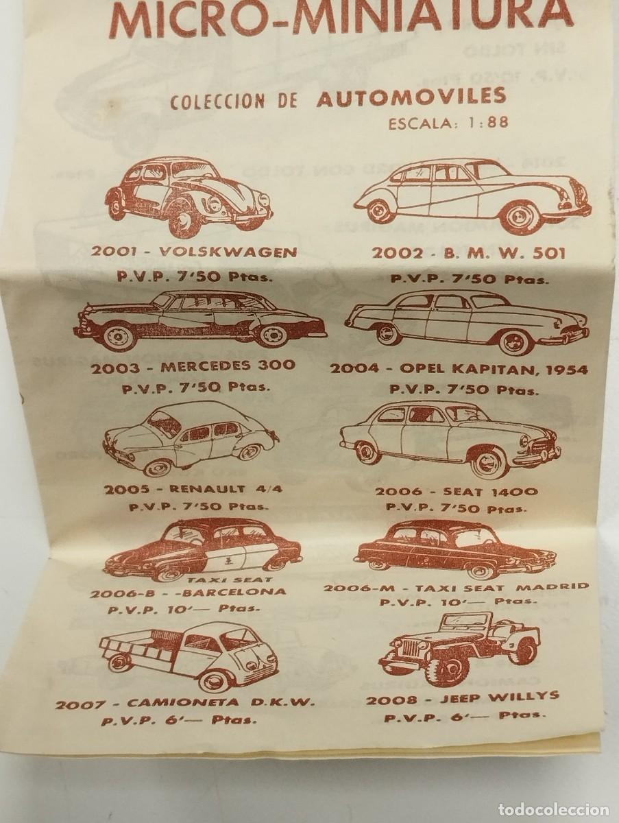 Modelos a escala: CAT&Aacute;LOGO MICROMINIATURAS CON PRECIOS EN FORMA DE TR&Iacute;PTICO. - Foto 3