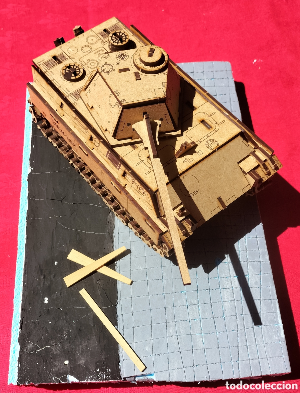 Modelos a escala: Tanque Panther madera 128 piezas - Foto 1